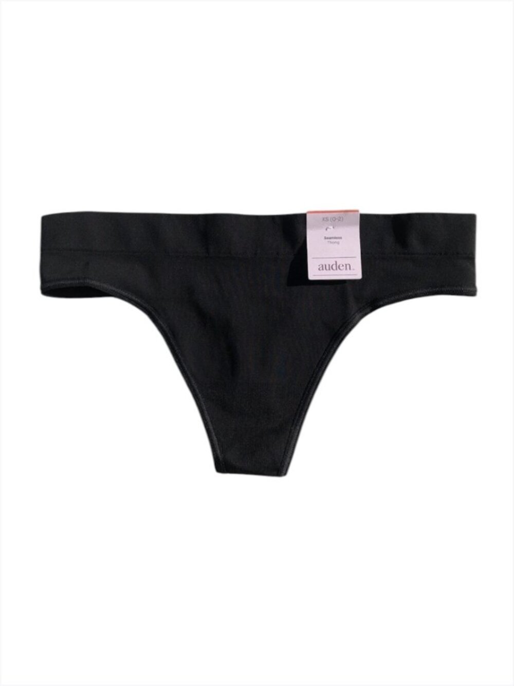 Auden Women's Black Seamless Thong, XS